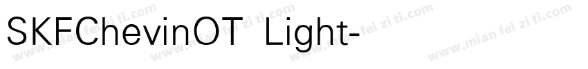 SKFChevinOT Light字体转换